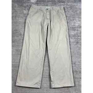 Covington Pants Mens 38x30 Beige Khaki Straight Leg Chino Cotton Casual Career
